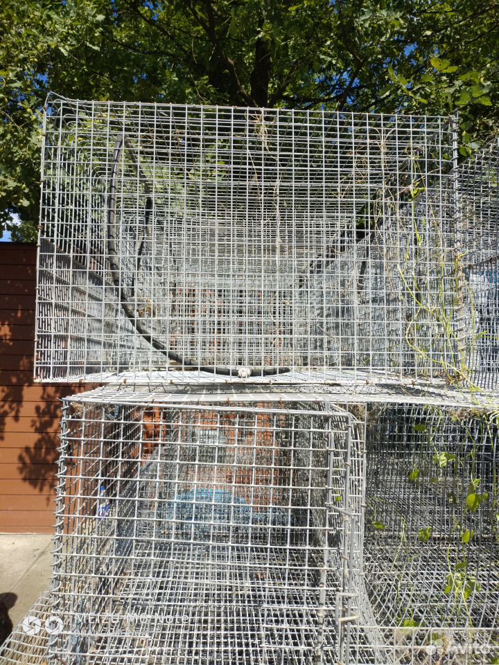Клетка для кроликов, кур оцинкованная сталь купить на Зозу.ру - фотография № 3