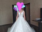 Шикарное Свадебное платье со шлейфом объявление продам