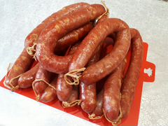 Домашняя краковская колбаса, копчености