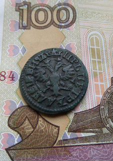 Монета Деньга 1705