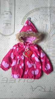 Новая зимняя куртка Reima 98 для девочки розовая