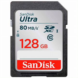 Карта памяти sdhc SanDisk 128GB Ultra 10 UHS-I