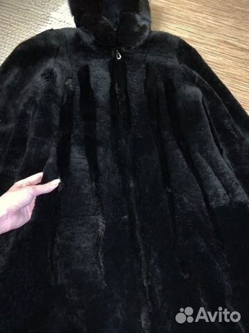 Шуба женская мутон-норка 42-44 натуральная