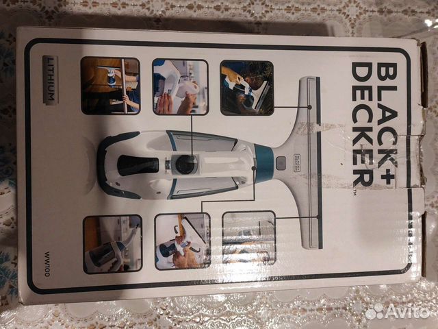 Аккумуляторный пылесос для стекол Black&Decker ww1