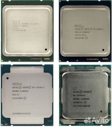 Процессоры Intel Core, Pentium, Celeron, Xeon