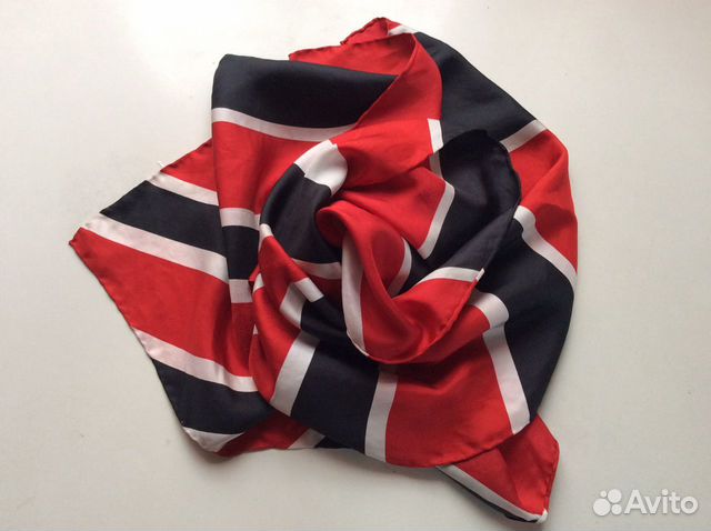 Брендовый шарф из Европы, натуральный шелк