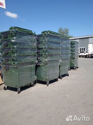 Мусорный контейнер 1100 л. с крышкой тко тбо