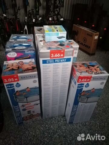 Бассейны каркасные