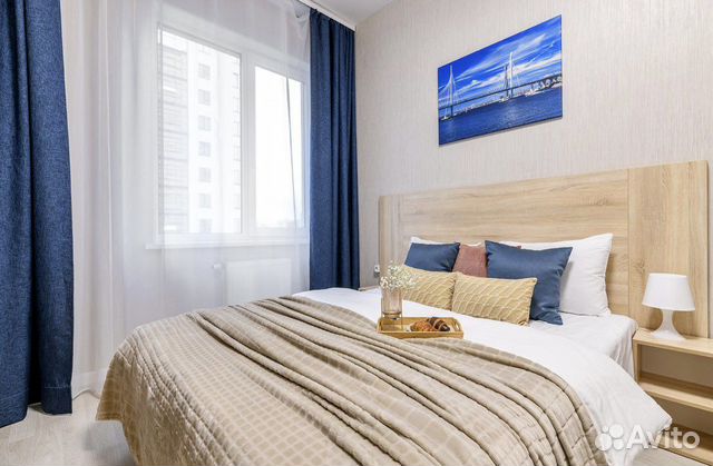 

1-к. квартира, 45 м², 2 кровати