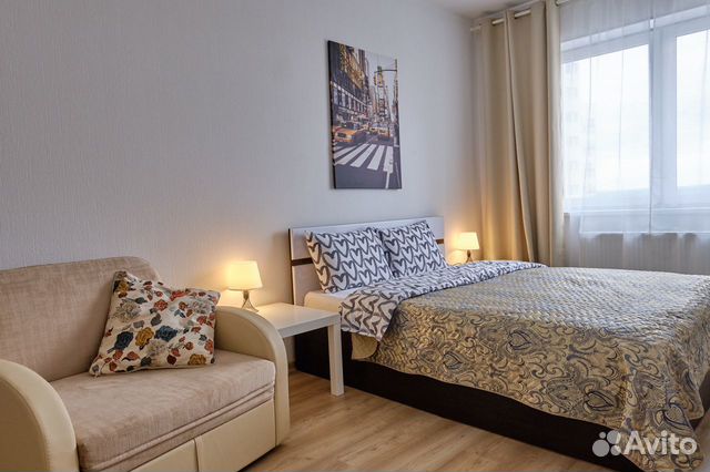 

1-к. квартира, 34 м², 2 кровати