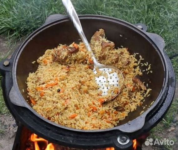 Плов в полевой кухне