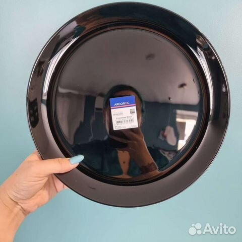 Тарелки черные набор