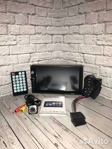 2 din магнитола с камерой и пультами, мультируль