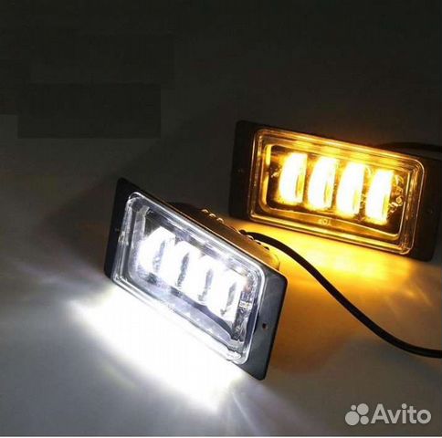 Птф LED Противотуманые фары на ваз 2110-2114