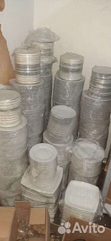 Тарелки белые для кафе ресторана