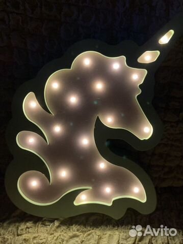 Светильник ночник детский Единорог