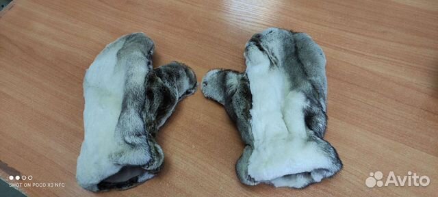 Варежки норковые из натурального меха