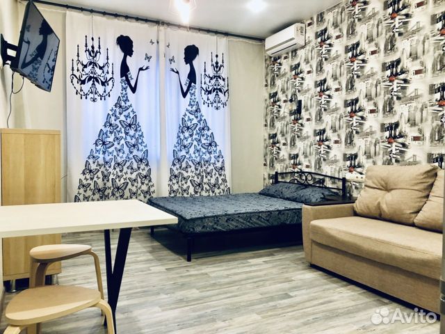 

Квартира-студия, 35 м², 2 кровати