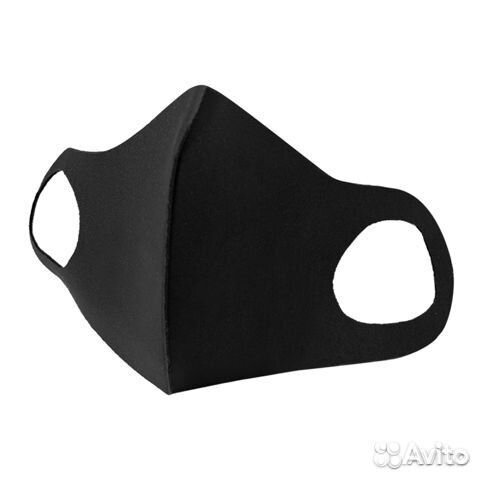 Многоразовая маска чёрная