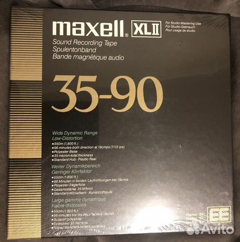 Maxell XL II 35-90 (EE) 2 шт - новая, запечатана