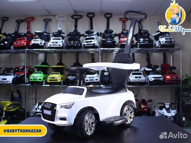 Толокар каталка audi JY-Z06 с ручкой