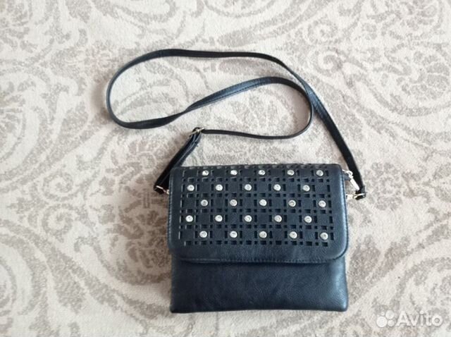 Сумка женская натуральная кожа черная