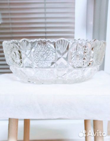 Хрустальная ваза-салатник