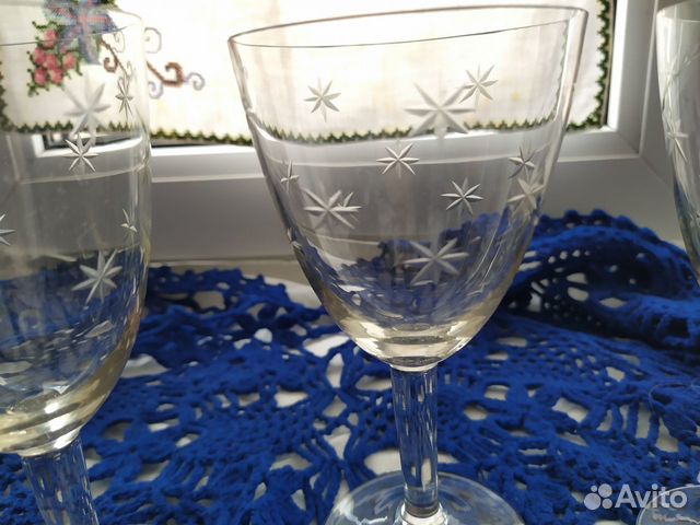 Фужеры цветное стекло СССР