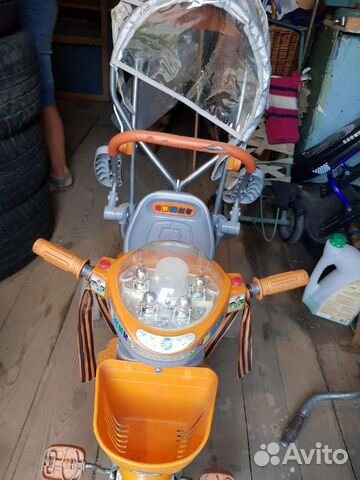 Детский велосипед бу с ручкой