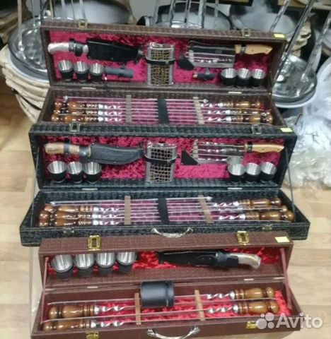 Шашлычный подарочный набор шампура