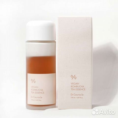 Веганская двухфазная крем-эссенция с чаем комбуча