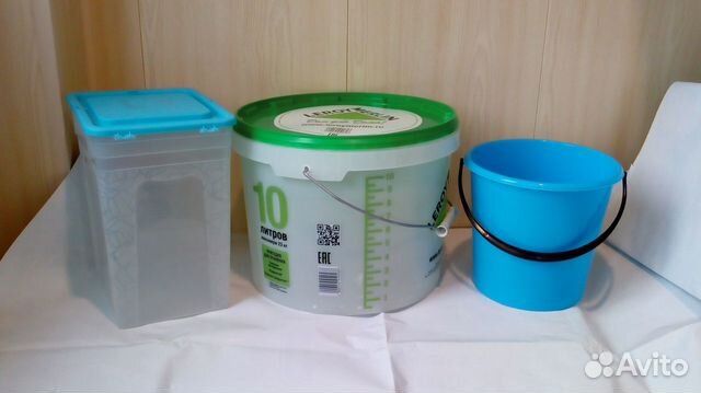 Новые ведра, контейнер