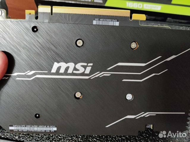 MSI GTX 1660 Super 6gb (полный комплект)