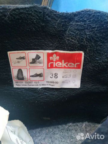Ботинки демисезонные Rieker 38 размер