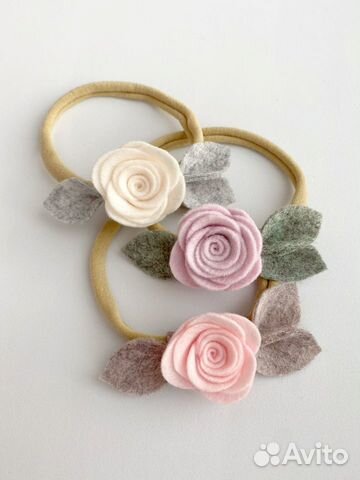 Заколки ободки повязки для девочек ручной работы