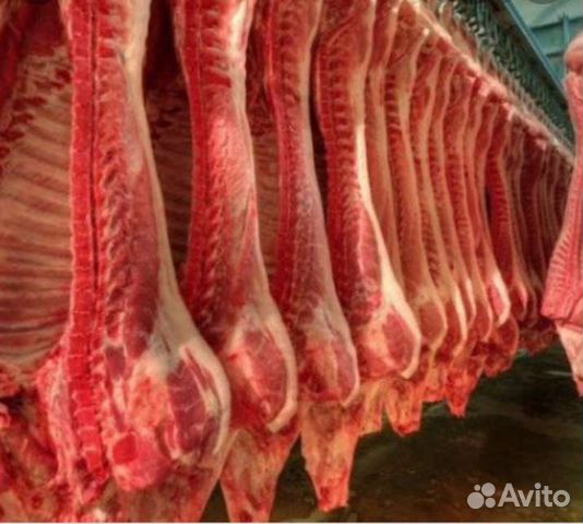 Мясо свинины домашнее полутушки