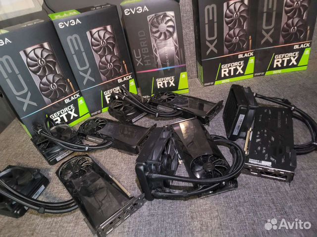 Видеокарта RTX 2080 evga XC Hybrid RT