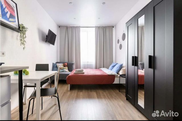 

Квартира-студия, 19 м², 2 кровати