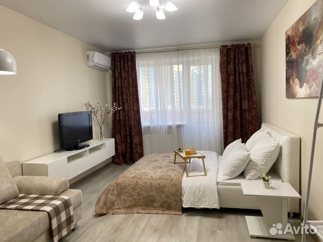 

1-к. квартира, 42 м², 2 кровати
