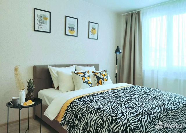 

1-к. квартира, 42 м², 2 кровати