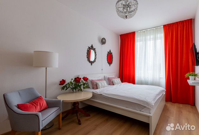 

1-к. квартира, 42 м², 2 кровати