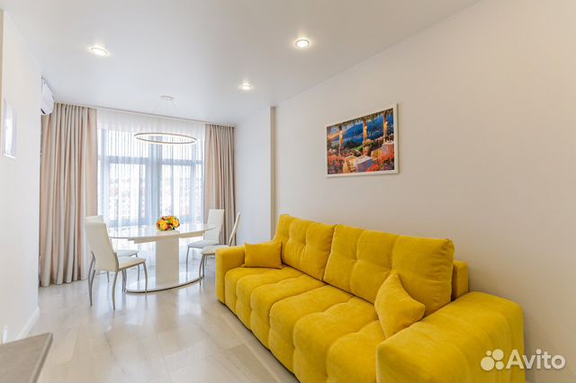 

1-к. квартира, 55 м², 3 кровати