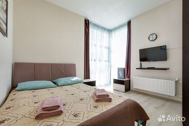 

1-к. квартира, 43 м², 2 кровати