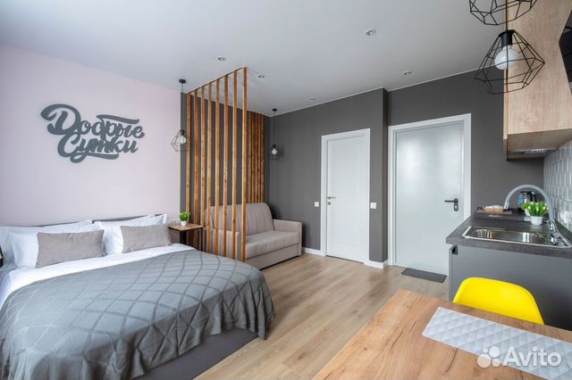 

Квартира-студия, 18 м², 2 кровати