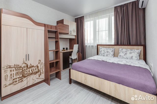

1-к. квартира, 40 м², 3 кровати