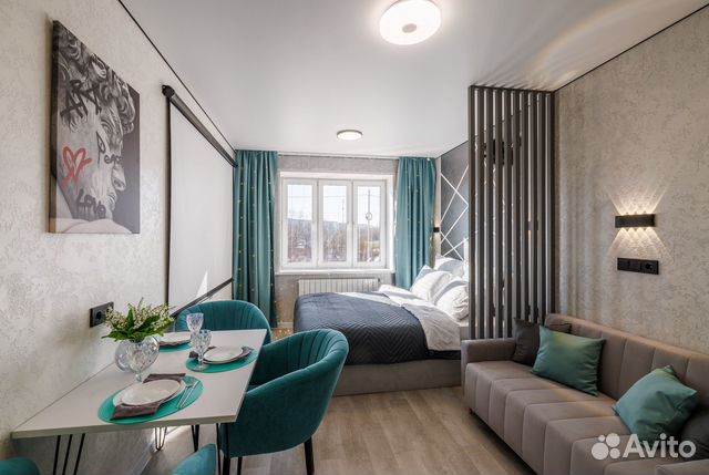 

Квартира-студия, 25 м², 2 кровати