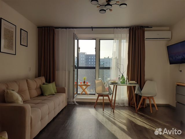 

1-к. квартира, 44 м², 2 кровати