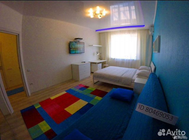 

1-к. квартира, 42 м², 2 кровати
