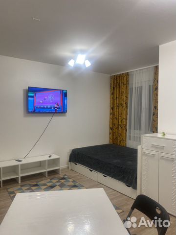 

Квартира-студия, 28 м², 1 кровать