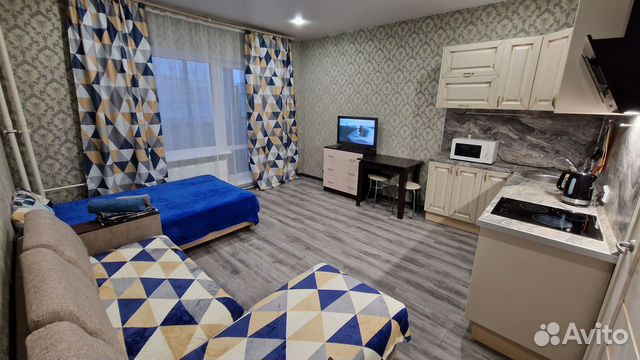 

Квартира-студия, 28 м², 2 кровати